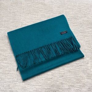 FRAAS Teal Cashmink Feel Scarf Fringe Wrap Shawl/scarf 16x70